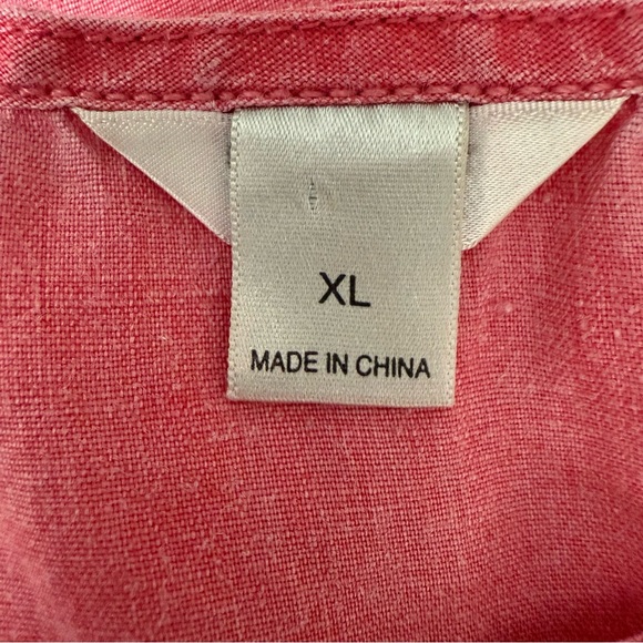 Christopher & Banks Women's XL Tank Top Linen/ Ramie Pink - Picture 7 of 11